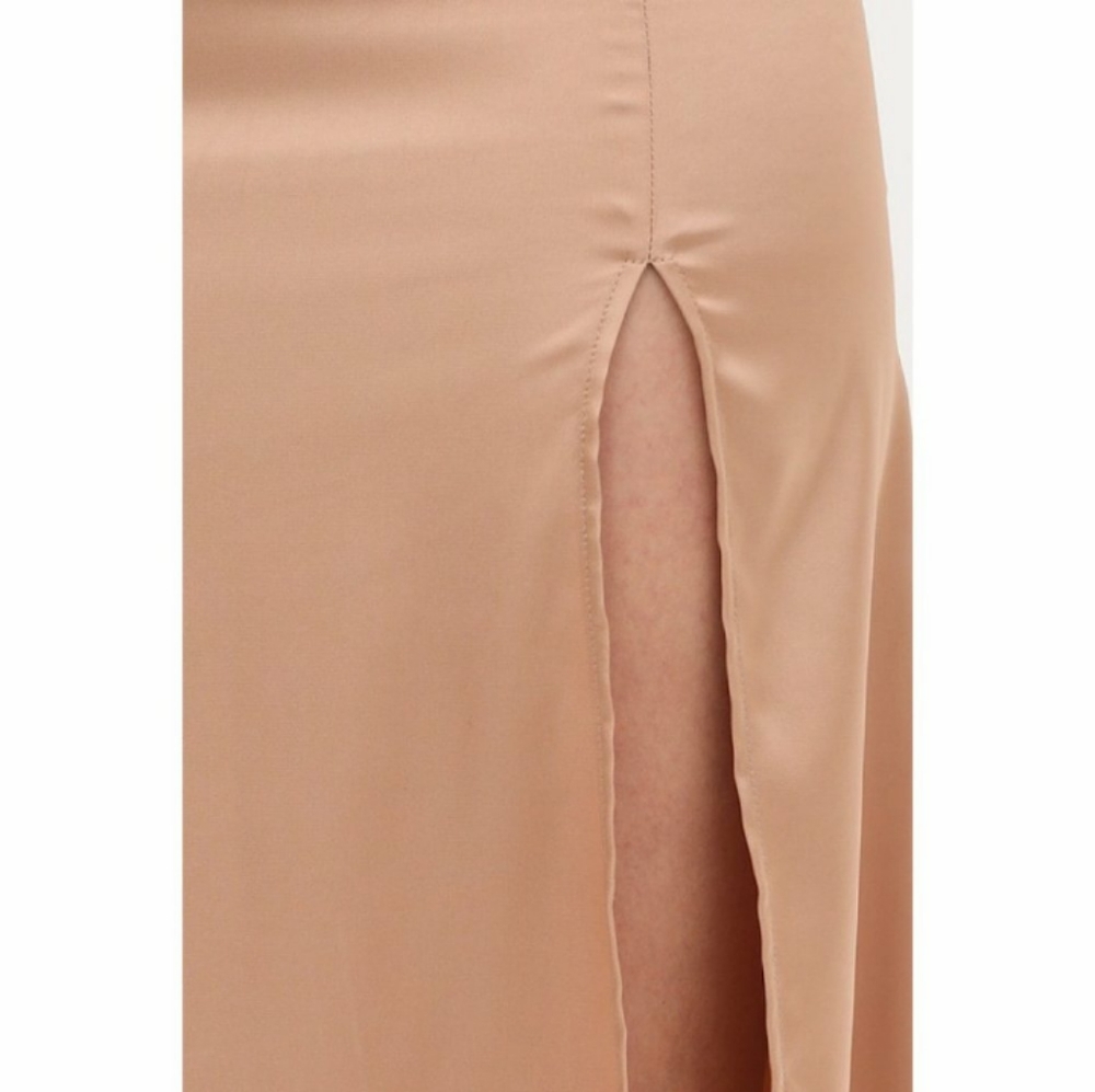 Satin Midi Skirt - Picture 2 of 8